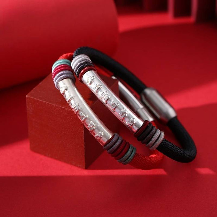 Well-Being &amp; Success Mantra Charm Bracelet - Protection &amp; Flow - All in one 2