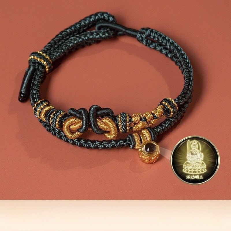 Zodiac Guardian Buddha Projection Bracelet - Good Fortune &amp; Smooth Journey - Rooster