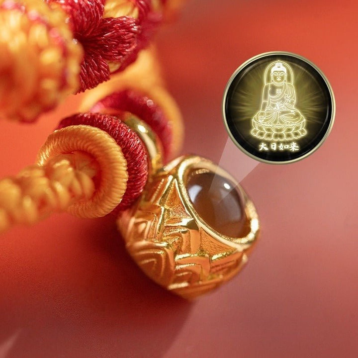 Zodiac Guardian Buddha Projection Bracelet - Good Fortune &amp; Smooth Journey - detail show