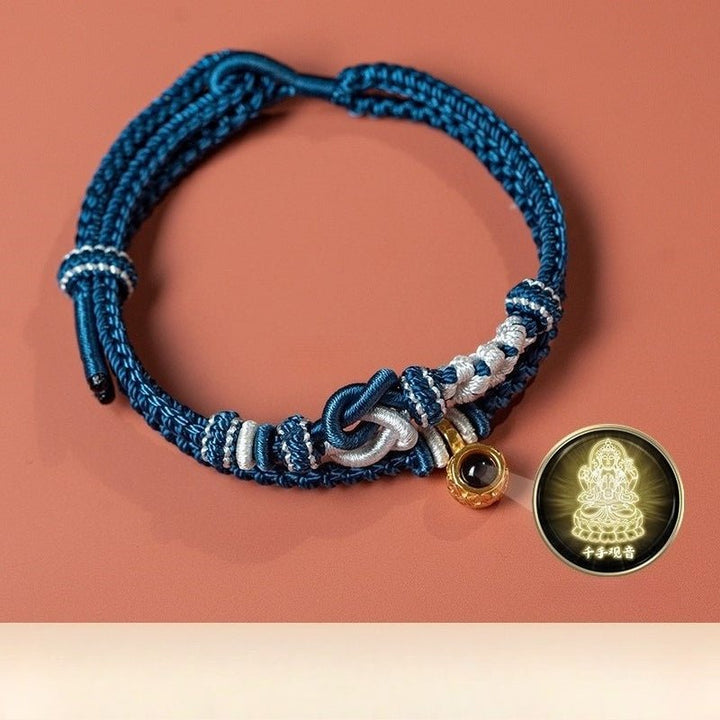 Zodiac Guardian Buddha Projection Bracelet - Good Fortune &amp; Smooth Journey - Rat