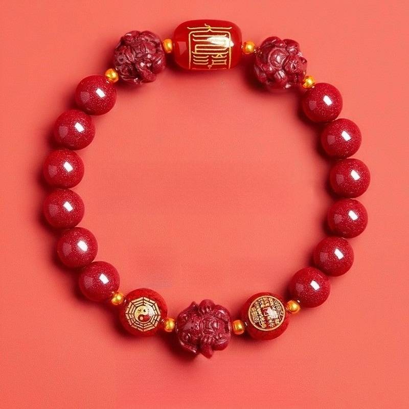 Zodiac Guardian Taoist Talisman Bracelet - Harmony • Balance • Prosperity - Rabbit(8mm)