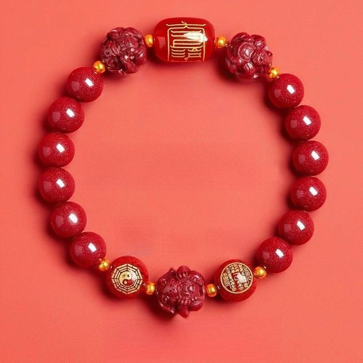 Zodiac Guardian Taoist Talisman Bracelet - Harmony • Balance • Prosperity - Rabbit(8mm)