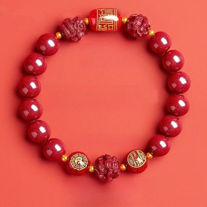 Zodiac Guardian Taoist Talisman Bracelet - Harmony • Balance • Prosperity - Rat(10mm)