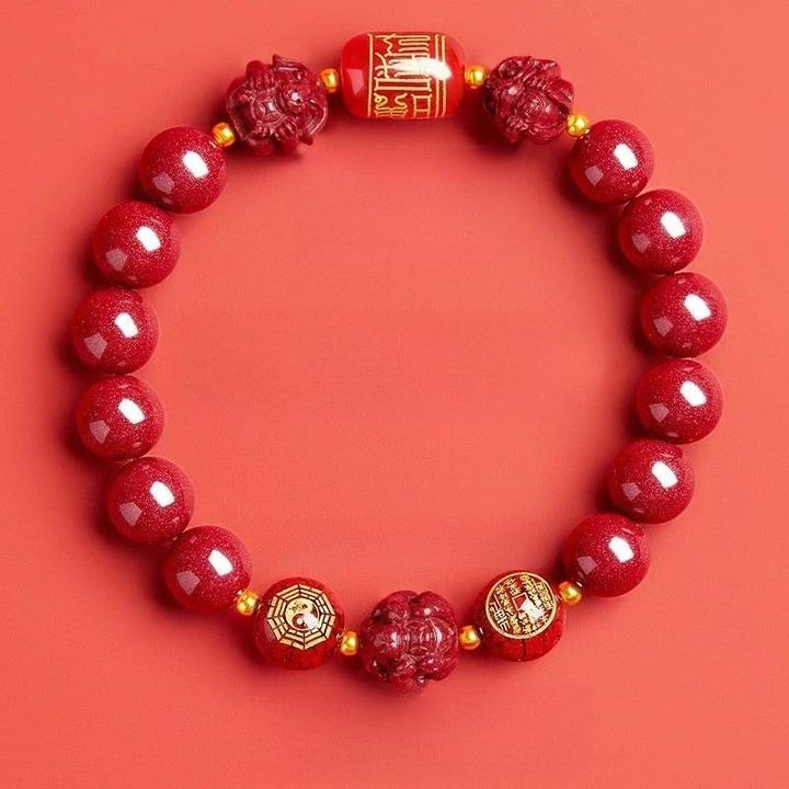 Zodiac Guardian Taoist Talisman Bracelet - Harmony • Balance • Prosperity - Horse(10mm)