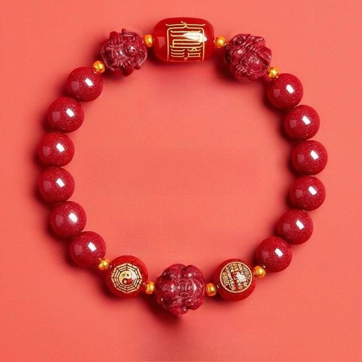 Zodiac Guardian Taoist Talisman Bracelet - Harmony • Balance • Prosperity - Horse(8mm)