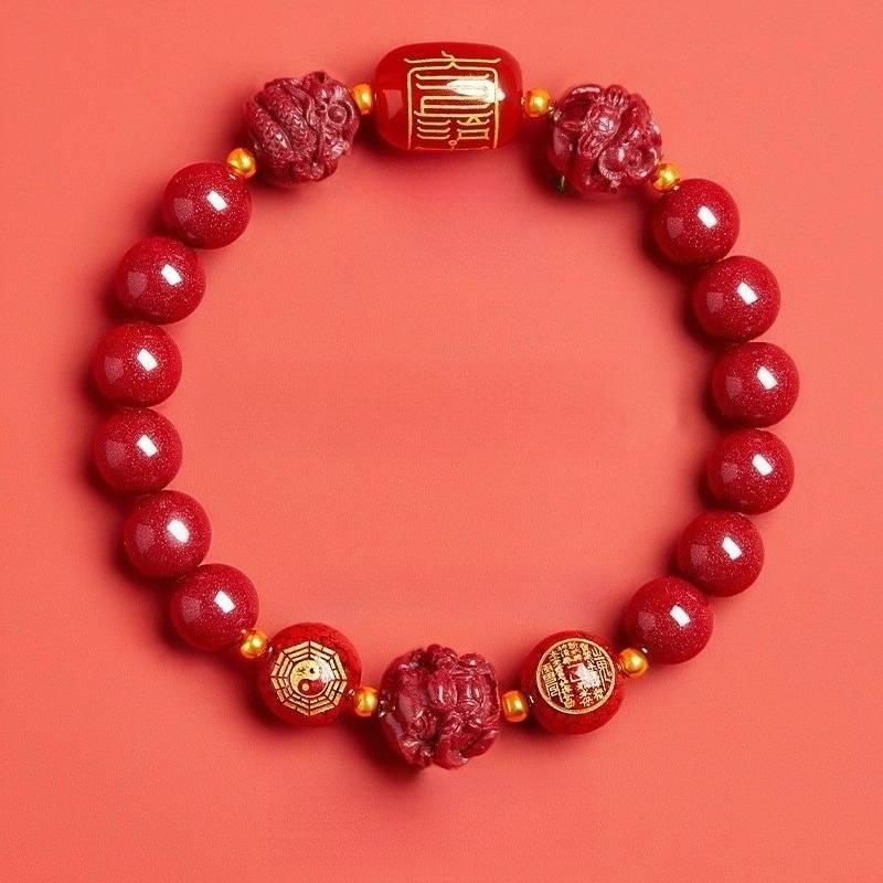 Zodiac Guardian Taoist Talisman Bracelet - Harmony • Balance • Prosperity - Rat(8mm)