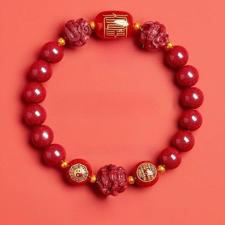 Zodiac Guardian Taoist Talisman Bracelet - Harmony • Balance • Prosperity - Rat(8mm)