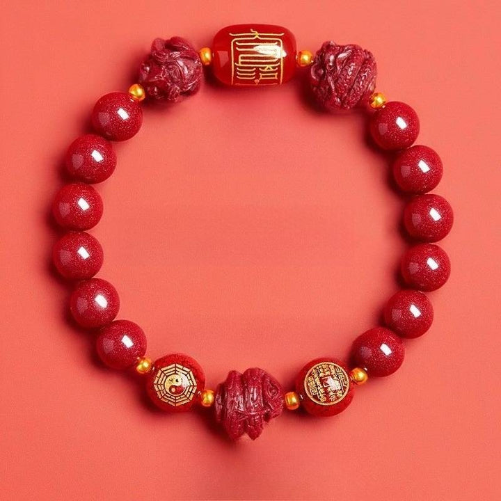 Zodiac Guardian Taoist Talisman Bracelet - Harmony • Balance • Prosperity - Monkey(8mm)
