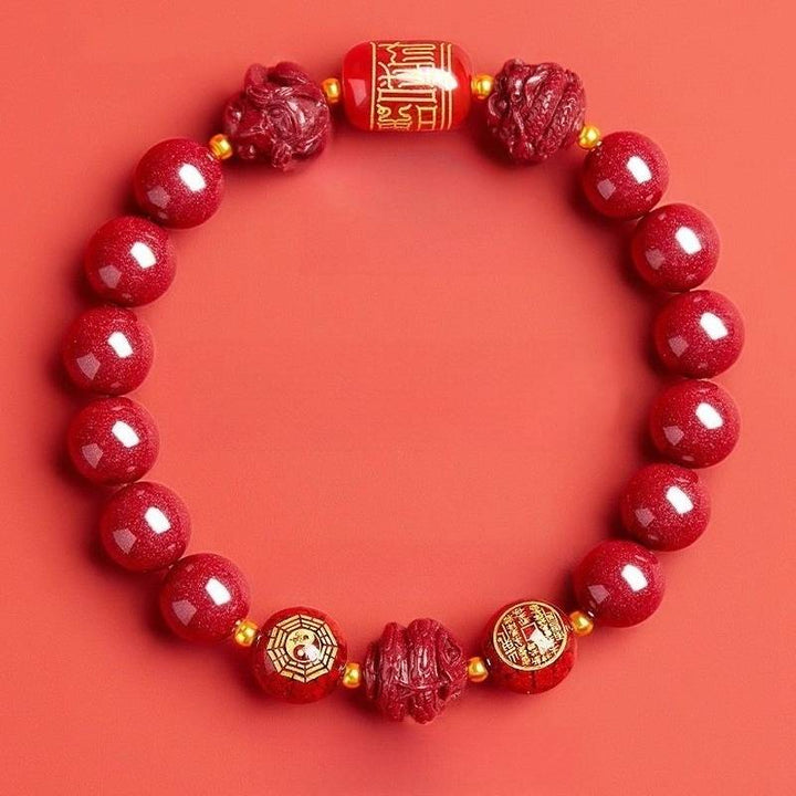 Zodiac Guardian Taoist Talisman Bracelet - Harmony • Balance • Prosperity - Monkey(10mm)