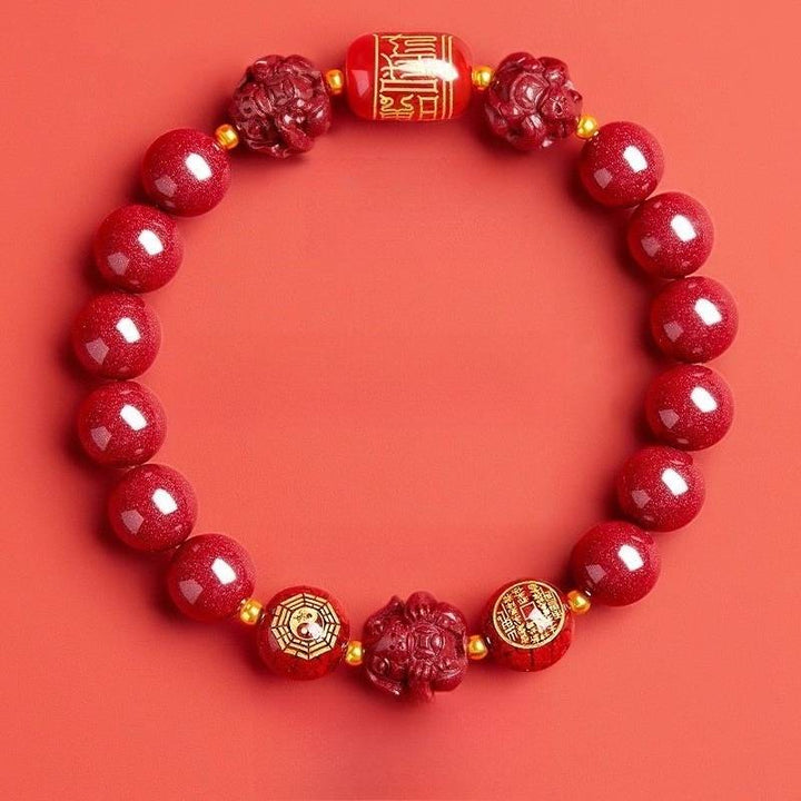 Zodiac Guardian Taoist Talisman Bracelet - Harmony • Balance • Prosperity - Rabbit(10mm)