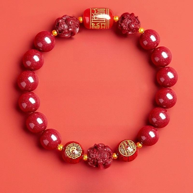 Zodiac Guardian Taoist Talisman Bracelet - Harmony • Balance • Prosperity - Tiger(10mm)