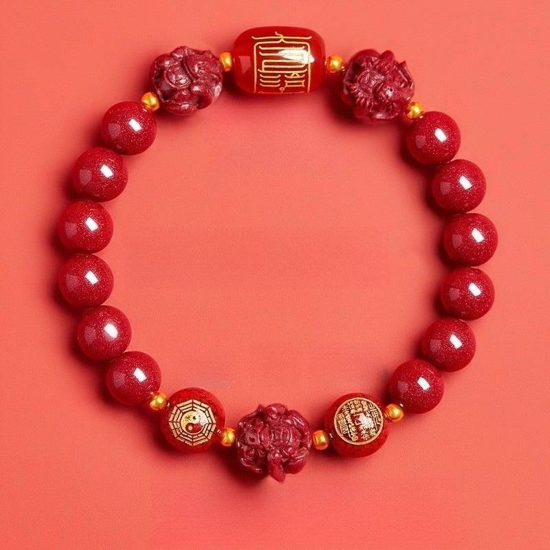 Zodiac Guardian Taoist Talisman Bracelet - Harmony • Balance • Prosperity - Tiger(8mm)