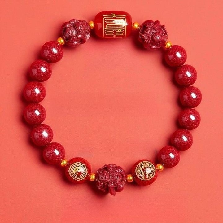 Zodiac Guardian Taoist Talisman Bracelet - Harmony • Balance • Prosperity - Tiger(8mm)