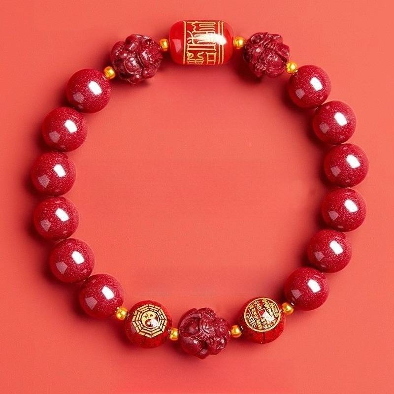 Zodiac Guardian Taoist Talisman Bracelet - Harmony • Balance • Prosperity - Dog(10mm)