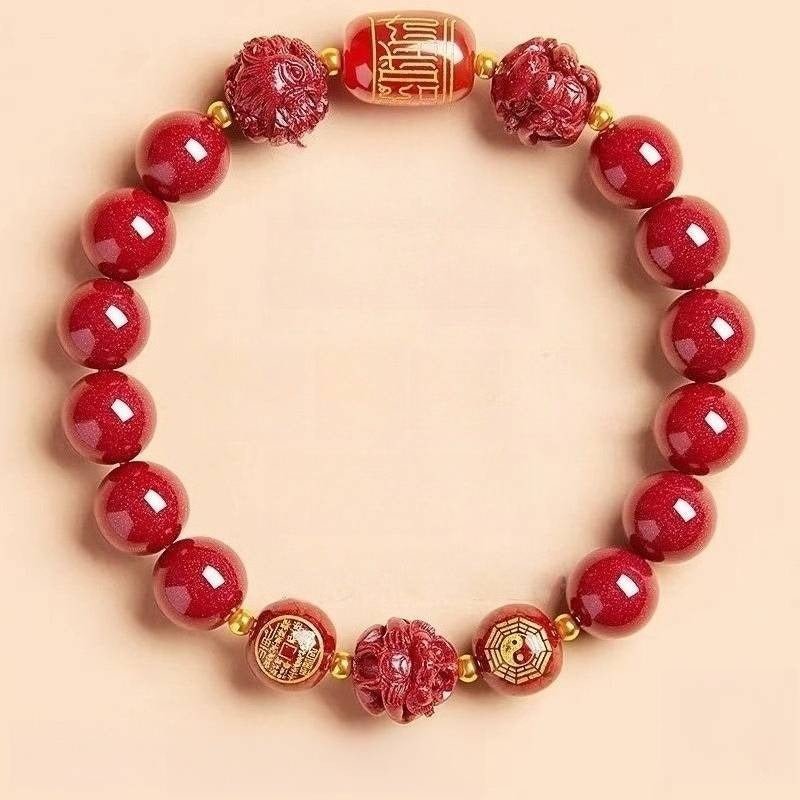 Zodiac Guardian Taoist Talisman Bracelet - Harmony • Balance • Prosperity - top view1