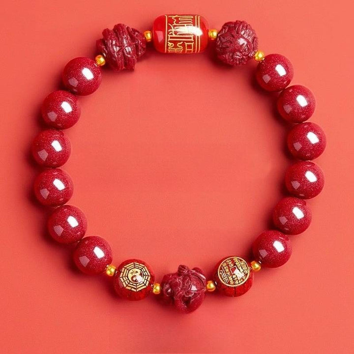 Zodiac Guardian Taoist Talisman Bracelet - Harmony • Balance • Prosperity - Ox(10mm)